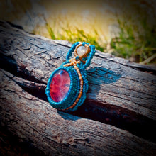 Load image into Gallery viewer, Cherry quartz pendant