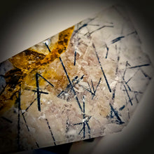 Load image into Gallery viewer, Quartz with black tourmaline and mud inclusions
