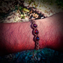 Load image into Gallery viewer, Red tiger eye beads bracelet