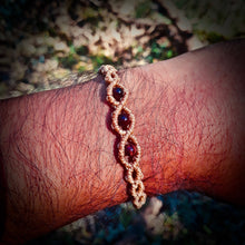 Load image into Gallery viewer, Red tiger eye beads bracelet