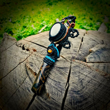 Load image into Gallery viewer, White labradorite and stramatolite pendant (unique design)