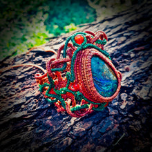 Load image into Gallery viewer, Azurite with malachite bracelet (unique design)