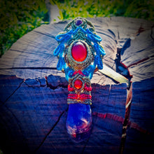 Load image into Gallery viewer, Carnelian and amethyst pendant (unique design)