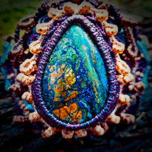 Load image into Gallery viewer, Azurite with malachite bracelet (unique design)