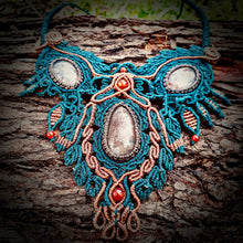 Load image into Gallery viewer, Copper rutilated quartz necklace (unique design)