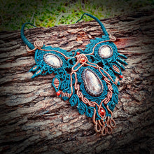 Load image into Gallery viewer, Copper rutilated quartz necklace (unique design)