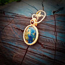 Load image into Gallery viewer, Azurite with malachite necklace