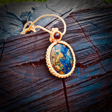 Load image into Gallery viewer, Azurite with malachite necklace