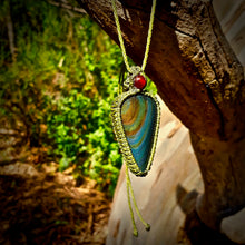 Load image into Gallery viewer, Rainbow obsidian necklace