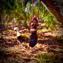 Load image into Gallery viewer, Rough obsidian necklace