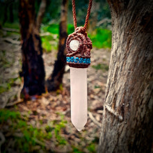 Load image into Gallery viewer, Milky rose quartz necklace