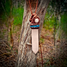 Load image into Gallery viewer, Milky rose quartz necklace