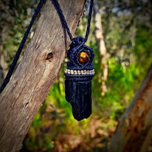 Load image into Gallery viewer, Black tourmaline necklace