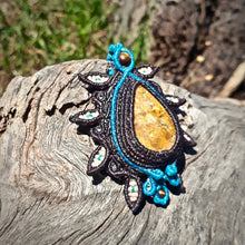 Load image into Gallery viewer, Hematoid quartz with dendrite pendant