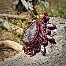 Load image into Gallery viewer, Hematoid quartz with dendrite pendant