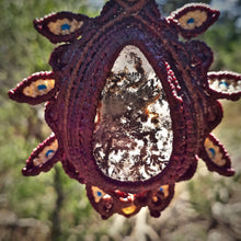 Load image into Gallery viewer, Hematoid quartz with dendrite pendant