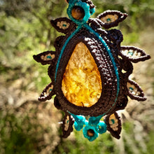 Load image into Gallery viewer, Hematoid quartz with dendrite pendant