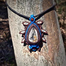 Load image into Gallery viewer, Hematoid quartz with dendrite pendant