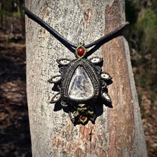 Load image into Gallery viewer, Hematoid quartz with dendrite pendant