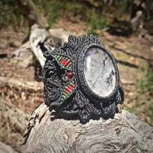 Load image into Gallery viewer, Hematoid quartz with dendrite (unique design)