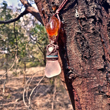 Load image into Gallery viewer, Translucent rose quartz necklace