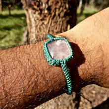 Load image into Gallery viewer, Translucent rose quartz bracelet
