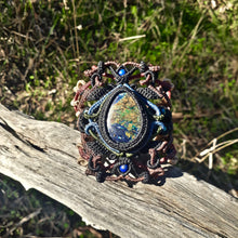 Load image into Gallery viewer, Azurite with malachite bracelet (unique design)