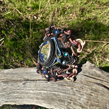 Load image into Gallery viewer, Azurite with malachite bracelet (unique design)