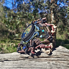 Load image into Gallery viewer, Azurite with malachite bracelet (unique design)