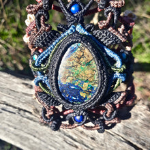 Load image into Gallery viewer, Azurite with malachite bracelet (unique design)