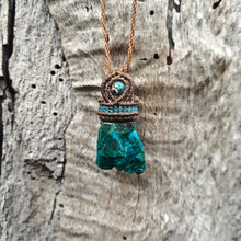Load image into Gallery viewer, Raw chrysocolla necklace