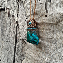 Load image into Gallery viewer, Raw chrysocolla necklace