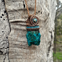 Load image into Gallery viewer, Raw chrysocolla necklace