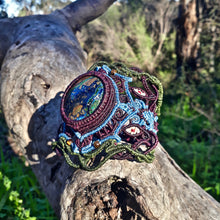 Load image into Gallery viewer, Azurite with malachite bracelet (unique design)