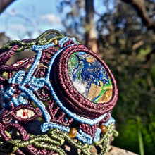 Load image into Gallery viewer, Azurite with malachite bracelet (unique design)