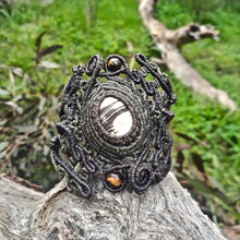 Load image into Gallery viewer, Brown rhodochrosite bracelet (unique design)