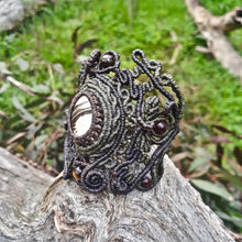 Load image into Gallery viewer, Brown rhodochrosite bracelet (unique design)