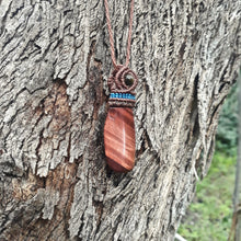 Load image into Gallery viewer, Red tiger's eye necklace