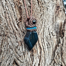 Load image into Gallery viewer, Black tiger's eye necklace