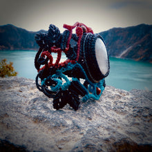 Load image into Gallery viewer, White labradorite or moonstone bracelet (unique design)