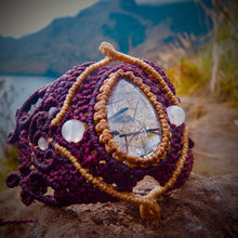 Load image into Gallery viewer, Tourmalinated quartz bracelet (unique design)