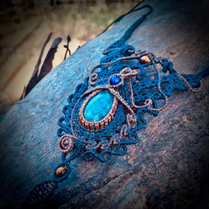 Chrysocolla necklace (unique design)