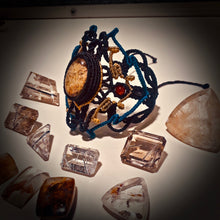 Load image into Gallery viewer, Garden quartz or Lodolite bracelet (unique design)
