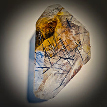 Load image into Gallery viewer, Quartz with black tourmaline and mud inclusions

