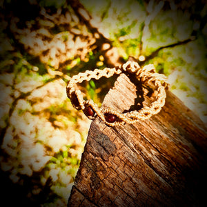 Red tiger eye beads bracelet