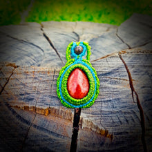 Load image into Gallery viewer, Red jasper pendant
