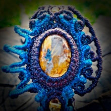 Load image into Gallery viewer, Rutilated quartz and chevron amethyst pendant (unique design)
