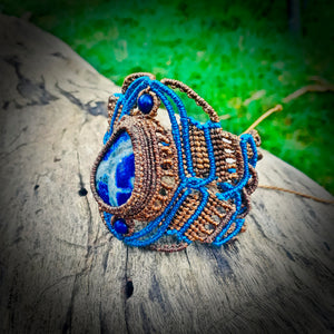 Lapis lazuli bracelet (unique design)