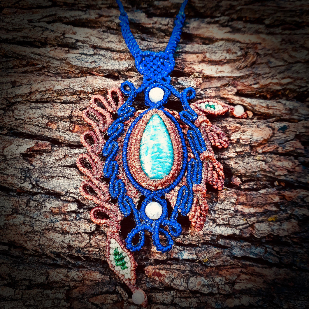Amazonite necklace (unique design)