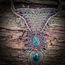 Load image into Gallery viewer, Tourmalinated quartz necklace (unique design)

